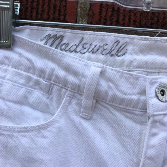 Madewell Skinny Skinny White Stretch Denim Jeans - Picture 5 of 11